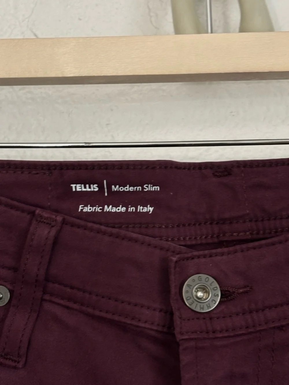 AG Adriano Goldschmied Men's TELLIS Modern Slim Sueded Sateen Pants Size: 30x34